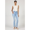 image:imageDEAR JOHN Jaxtyn Womens Mid Rise Bootcut Jeans Patch Pocket Design Clean Hem  Bluewood  Size 29