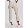 image:imageDEAR JOHN Jeanne Flare Jeans Womens Mid Rise Cropped Flare FitBone Vegan Leather
