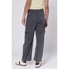 image:imageDEAR JOHN Lasso Womens Barrel Leg Jeans High Rise Cropped Clean HemCharcoal