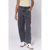 image:imageDEAR JOHN Lasso Womens Barrel Leg Jeans High Rise Cropped Clean HemCharcoal