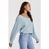 image:imageDEAR JOHN Lexi Sweater Womens Drop Shoulder VNeck Long SleeveSea Foam