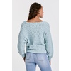 image:imageDEAR JOHN Lexi Sweater Womens Drop Shoulder VNeck Long SleeveSea Foam