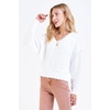image:imageDEAR JOHN Lexi Sweater Womens Drop Shoulder VNeck Long SleeveSea Salt