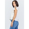 image:imageDEAR JOHN Ulla Womens Relaxed Fit Top Round Neck Sleeveless Embroidered DetailWhite