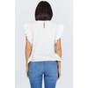 image:imageDEAR JOHN Ulla Womens Relaxed Fit Top Round Neck Sleeveless Embroidered DetailWhite