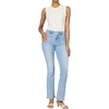 image:imageDEAR JOHN Jaxtyn Womens Mid Rise Bootcut Jeans Patch Pocket Design Clean Hem  Bluewood  Size 29
