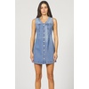image:imageDEAR JOHN Sabrina Denim Dress Sleeveless Mini Classic Fit Stretch Zip Back Casual OutfitPacific
