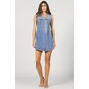 image:imageDEAR JOHN Sabrina Denim Dress Sleeveless Mini Classic Fit Stretch Zip Back Casual OutfitPacific