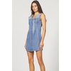 image:imageDEAR JOHN Sabrina Denim Dress Sleeveless Mini Classic Fit Stretch Zip Back Casual OutfitPacific