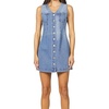 image:imageDEAR JOHN Sabrina Denim Dress Sleeveless Mini Classic Fit Stretch Zip Back Casual OutfitPacific