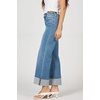 image:imageDEAR JOHN Holly High Rise Straight Leg Jeans for Women Pintuck Cuffed Hem  Kenia  Size 28