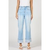 image:imageDEAR JOHN Holly High Rise Straight Leg Jeans for Women Pintuck Cuffed Hem  Prescott  Size 28