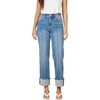 image:imageDEAR JOHN Holly High Rise Straight Leg Jeans for Women Pintuck Cuffed Hem  Kenia  Size 30