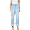 image:imageDEAR JOHN Holly High Rise Straight Leg Jeans for Women Pintuck Cuffed Hem  Prescott  Size 26