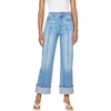 image:imageDEAR JOHN Holly High Rise Straight Leg Jeans for Women Pintuck Cuffed Hem  Winslow  Size 28