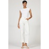 image:imageDEAR JOHN Holly High Rise Straight Leg Jeans for Women Cuffed Hem  Egret  Size 29