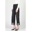 image:imageDEAR JOHN Holly Straight Leg Jeans Womens Straight fit HighRise Cuffed Hem Denim  Black Gem  25