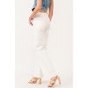 image:imageDEAR JOHN Holly Straight Leg Jeans for Women HighRise Frayed Hem Full Length Denim  White  25