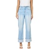 image:imageDEAR JOHN Holly High Rise Straight Leg Jeans for Women Pintuck Cuffed Hem  Prescott  Size 25