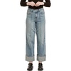 image:imageDEAR JOHN Holly Straight Leg Jeans for Women HighRise Cuffed Hem Full Length Denim  Pioneer Valley  28
