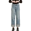 image:imageDEAR JOHN Holly Straight Leg Jeans for Women HighRise Cuffed Hem Full Length Denim  Pioneer Valley  30