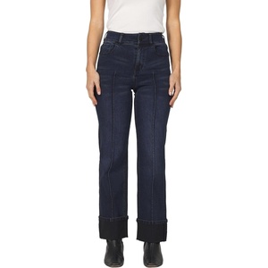image:imageDEAR JOHN Holly Straight Leg Jeans for Women HighRise Cuffed Hem Full Length Denim  Callaway  25