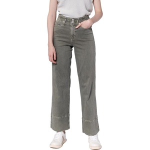 image:imageDEAR JOHN Holly Straight Leg Jeans for Women HighRise Wide Clean Hem Full Length Denim  Vetiveer  28