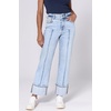 image:imageDEAR JOHN Holly Straight Leg Jeans for Women HighRise Cuffed Hem Cropped Denim  Lake Shore  26