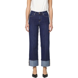 image:imageDEAR JOHN Holly Straight Leg Jeans for Women HighRise Cuffed Hem Full Length Denim  Star Demand  24