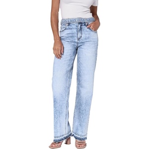 image:imageDEAR JOHN Holly Womens High Rise Straight Leg Jeans Full Length Fray Hem Straight Silhouette  Rendon  Size 32