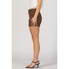 image:imageDEAR JOHN Hampton Womens Shorts for Women Low Rise Tailored Trouser Fit with Cuffed Hem Casual Stretch ComfortBrownie