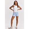 image:imageDEAR JOHN Hampton Womens Shorts for Women Low Rise Tailored Trouser Fit with Cuffed Hem Casual Stretch ComfortGlacial Blue