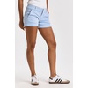 image:imageDEAR JOHN Hampton Womens Shorts for Women Low Rise Tailored Trouser Fit with Cuffed Hem Casual Stretch ComfortGlacial Blue