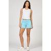 image:imageDEAR JOHN Hampton Womens Shorts for Women Low Rise Tailored Trouser Fit with Cuffed Hem Casual Stretch ComfortMilky Blue