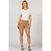 image:imageDEAR JOHN Hampton Womens Shorts for Women Low Rise Tailored Trouser Fit with Cuffed Hem Casual Stretch ComfortToffee