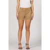 image:imageDEAR JOHN Hampton Womens Shorts for Women Low Rise Tailored Trouser Fit with Cuffed Hem Casual Stretch ComfortToffee