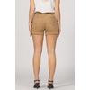image:imageDEAR JOHN Hampton Womens Shorts for Women Low Rise Tailored Trouser Fit with Cuffed Hem Casual Stretch ComfortToffee