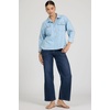 image:imageDEAR JOHN Adrianna ButtonDown Womens Shirt Oversized Fit Collared Long Sleeve Woven  Light Blue  Large