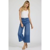 image:imageDEAR JOHN Audrey Wide Leg Jeans for Women High Rise Cropped Inseam Comfort Stretch Denim Clean HemAbbey Road