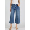 image:imageDEAR JOHN Audrey Wide Leg Jeans for Women High Rise Cropped Inseam Comfort Stretch Denim Clean HemPrenma