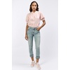 image:imageDEAR JOHN Blaire Staight Leg Jeans Womens Mid Rise Cuffed HemBlue Ridge