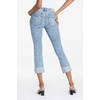 image:imageDEAR JOHN Blaire Staight Leg Jeans Womens Mid Rise Cuffed HemGlass Beach