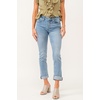 image:imageDEAR JOHN Blaire Staight Leg Jeans Womens Mid Rise Cuffed HemHavasu Falls