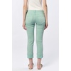 image:imageDEAR JOHN Blaire Staight Leg Jeans Womens Mid Rise Cuffed HemIceberg Green
