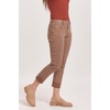 image:imageDEAR JOHN Blaire Staight Leg Jeans Womens Mid Rise Cuffed HemToffee