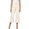 image:imageDEAR JOHN Audrey Wide Leg Jeans for Women High Rise Cropped Inseam Comfort Stretch Denim Clean HemIvory