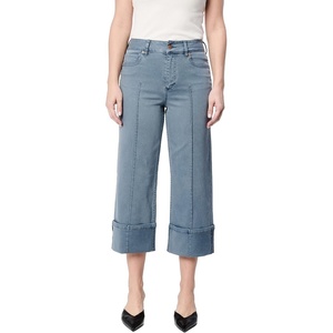 image:imageDEAR JOHN Blaire Staight Leg Jeans Womens Mid Rise Cuffed HemHalogen Blue