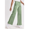 image:imageDEAR JOHN Fiona Wide Leg Jeans Womens Mid Rise Full Length Raw Hem Denim PantsNephrite
