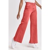 image:imageDEAR JOHN Fiona Wide Leg Jeans Womens Mid Rise Full Length Raw Hem Denim PantsViva Magenta