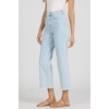 image:imageDEAR JOHN Holly Womens Straight Leg Jeans High Rise Cropped Comfortable Stretch Raw HemBubble Bath